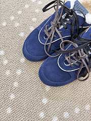 Fortok Miu Miu Gymnasium Sneakers Navy blue suede and shearling - 4