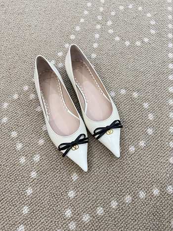 Fortok Valentino Garavani Bepointy leather ballet flats White