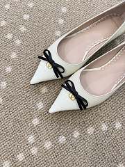 Fortok Valentino Garavani Bepointy leather ballet flats White - 6