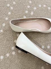 Fortok Valentino Garavani Bepointy leather ballet flats White - 5