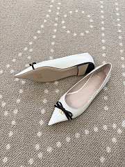 Fortok Valentino Garavani Bepointy leather ballet flats White - 4
