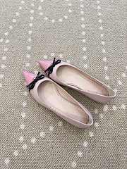 Fortok Valentino Garavani Bepointy leather ballet flats Pink - 3