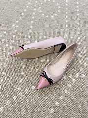Fortok Valentino Garavani Bepointy leather ballet flats Pink - 2