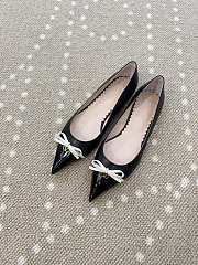 Fortok Valentino Garavani Bepointy leather ballet flats Black - 1