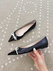 Fortok Valentino Garavani Bepointy leather ballet flats Black - 6