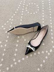 Fortok Valentino Garavani Bepointy leather ballet flats Black - 4