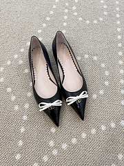 Fortok Valentino Garavani Bepointy leather ballet flats Black - 3