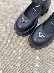 Fortok Prada Monolith Mary Jane flats brushed leather Black 6cm - 3