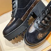 Fortok Louis Vuitton Laureate Platform Desert Boots Black - 3