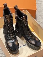Fortok Louis Vuitton Laureate Platform Desert Boots Black - 4
