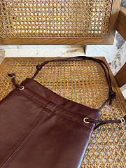 Fortok Loewe Medium Flamenco purse Burgundy 29 x 32 x 0.5 cm  - 3