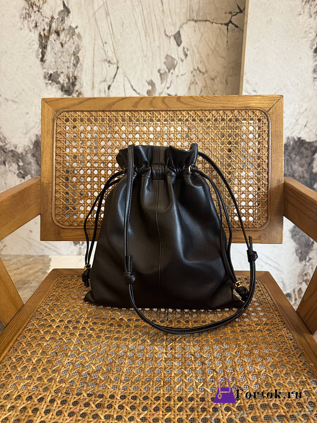 Fortok Loewe Medium Flamenco purse Black 29 x 32 x 0.5 cm - 1