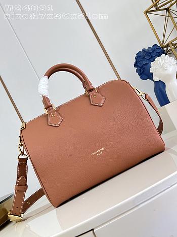 Fortok  Louis Vuitton Speedy Soft 30 bag Brown 17 x 30 x 21cm