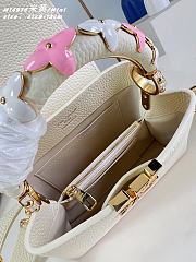 Fortok Louis Vuitton Capucines Mini Bag White 21 x 8 x 13cm - 4
