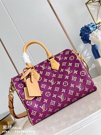 Fortok Louis Vuitton Speedy P9 Bandoulière 30 bag Purple 22 x 18 x 32cm
