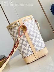Fortok Louis Vuitton Noé bucket bag Damier Azur canvas 24 x 15 x 22cm - 5