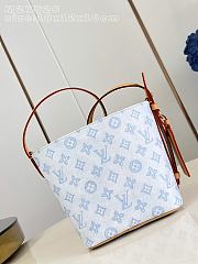 Fortok Louis Vuitton All In bag Monogram Origine canvas Bleu Courrier 18 x 12 x 16cm - 3