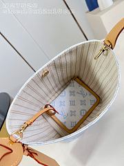 Fortok Louis Vuitton All In bag Monogram Origine canvas Bleu Courrier 18 x 12 x 16cm - 4