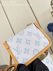 Fortok Louis Vuitton All In bag Monogram Origine canvas Bleu Courrier 18 x 12 x 16cm - 2