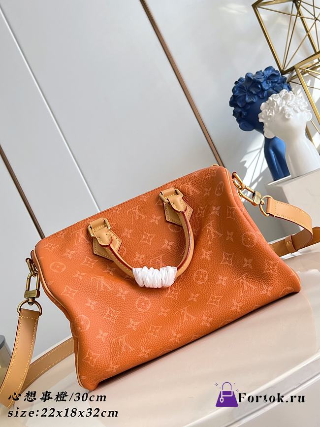 Fortok Louis Vuitton Speedy P9 Bandoulière 30 Orange 22 x 18 x 32cm - 1