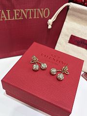 Fortok Valentino Garavani Cherryfic Metalic Earrings - 2