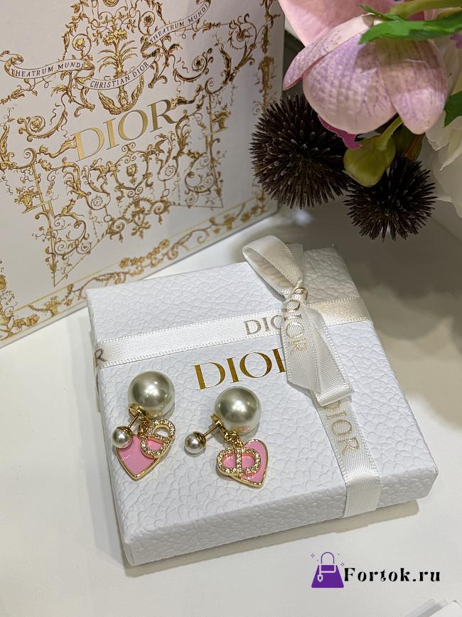Fortok Dior Heart Earrings - 1