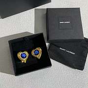 Fortok Saint Laurent YSL Heart Earrings - 1