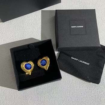 Fortok Saint Laurent YSL Heart Earrings