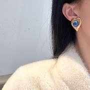 Fortok Saint Laurent YSL Heart Earrings - 2