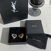 Fortok Saint Laurent YSL Heart Earrings - 3