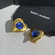 Fortok Saint Laurent YSL Heart Earrings - 5