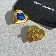 Fortok Saint Laurent YSL Heart Earrings - 6
