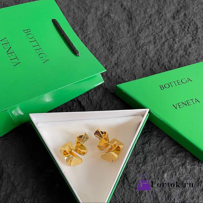 Fortok Bottega Veneta Earrings Gold - 1
