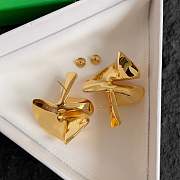 Fortok Bottega Veneta Earrings Gold - 3