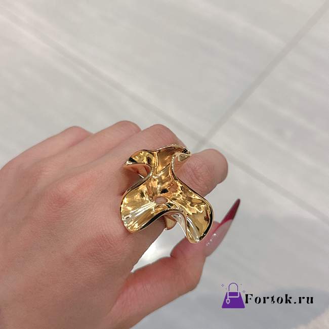 Fortok Bottega Veneta Anemone ring gold - 1