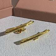 Fortok Miu Miu Hair Clip Gold - 5