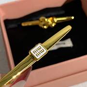 Fortok Miu Miu Hair Clip Gold - 4