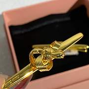 Fortok Miu Miu Hair Clip Gold - 3