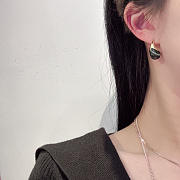 Fortok Bottega Veneta Gold/ Black Earrings - 5