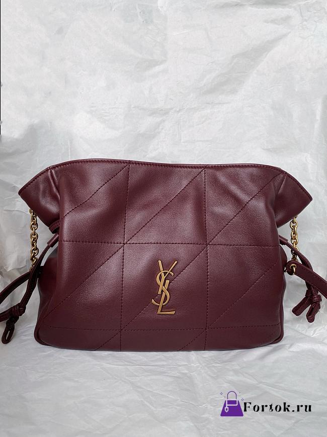 Fortok Saint Laurent Jamie bag Burgundy 26×18×12.5cm - 1