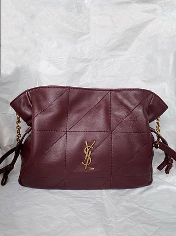 Fortok Saint Laurent Jamie bag Burgundy 26×18×12.5cm