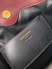 Fortok Saint Laurent Jamie bag Burgundy 26×18×12.5cm - 3
