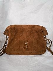 Fortok Saint Laurent Jamie bag Suede Brown 26×18×12.5cm - 1