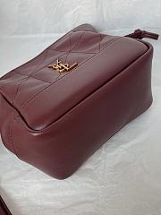 Fortok Saint Laurent Jamie mini bag Burgundy 14.5×15.5×8cm - 3
