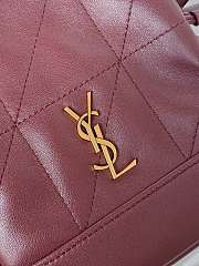 Fortok Saint Laurent Jamie mini bag Burgundy 14.5×15.5×8cm - 4