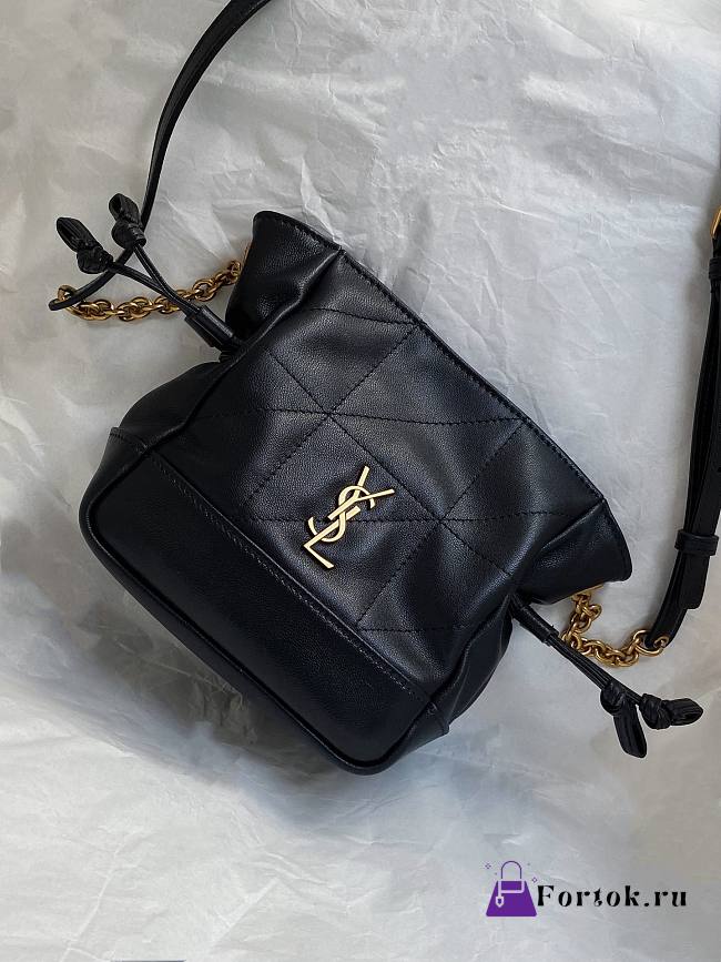 Fortok Saint Laurent Jamie mini bag Black 14.5×15.5×8cm - 1