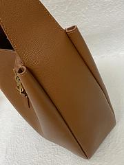 Fortok Saint Laurent Le 5 à 7 leather hobo bag Brown 30×31×13cm - 3