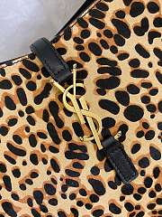 Fortok Saint Laurent Le 5 à 7 leather hobo bag Leopard Print 23×22×8.5cm - 6