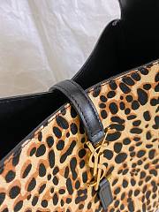 Fortok Saint Laurent Le 5 à 7 leather hobo bag Leopard Print 23×22×8.5cm - 3