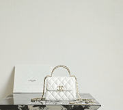 Fortok Chanel Mni Kelly Trendy CC Handle White 11.5 x 14.5 x 5.5cm - 1